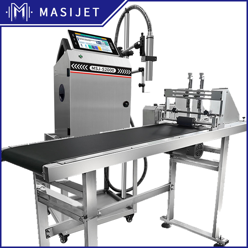 Automatic Batch Code Printing Machine Continuous Inkjet Printer Online Cij Expiration Date Cable Inkjet Printer