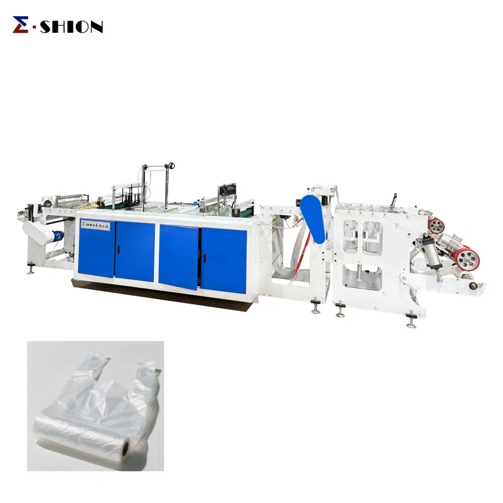ES-T500 High Speed Rolling T-Shirt Vest Bag Making Machine