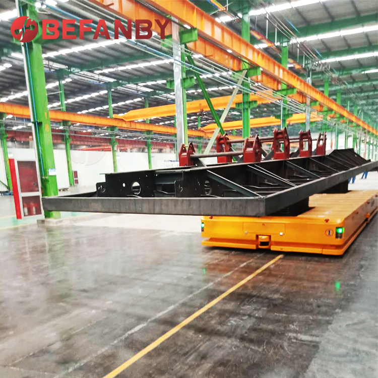 Assemble Line Electric AGV 25 Tons for Handling Steel Plates