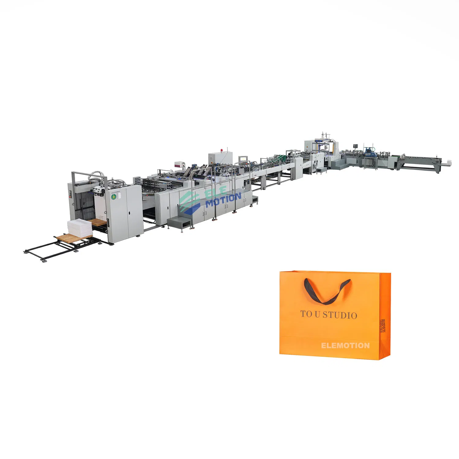 High Speed Square Bottom Brown Bread Takeaway Paper Bag Making Machine