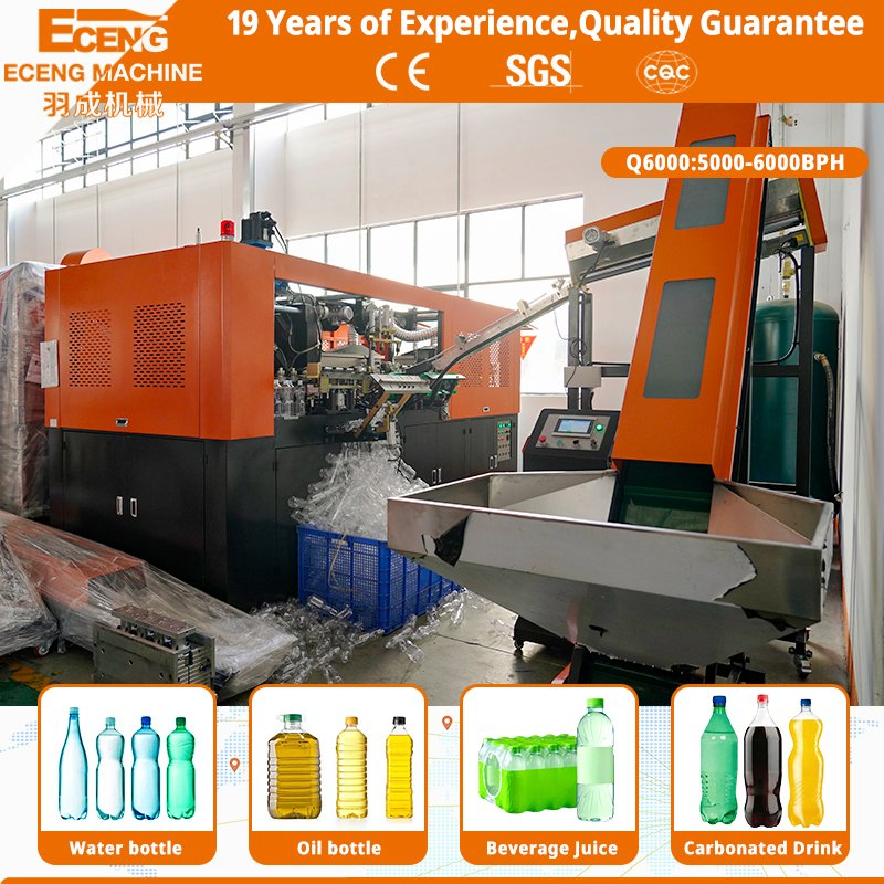 Pet Water Bottle Making Machine 4 Cavity Full Automatic 6000bph 100ml-2L Energy Saving Low Operation Cost for Drinking Water Bottling Plant Expansion Project