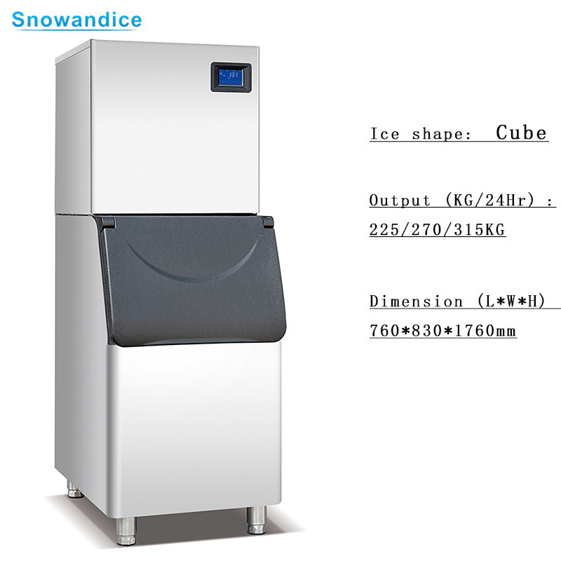 Commercial Ice Cube Maker 360kg Ice Maker Machine for Restaurants