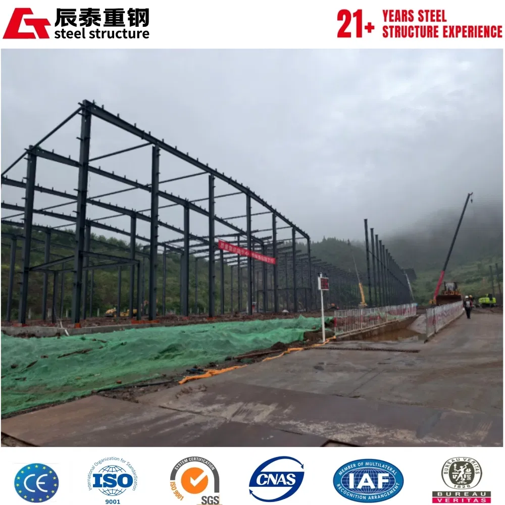 Chinese Factory Rapidly Delivers Customized Hot-Rolled Steel Structure Warehouse Buildings.