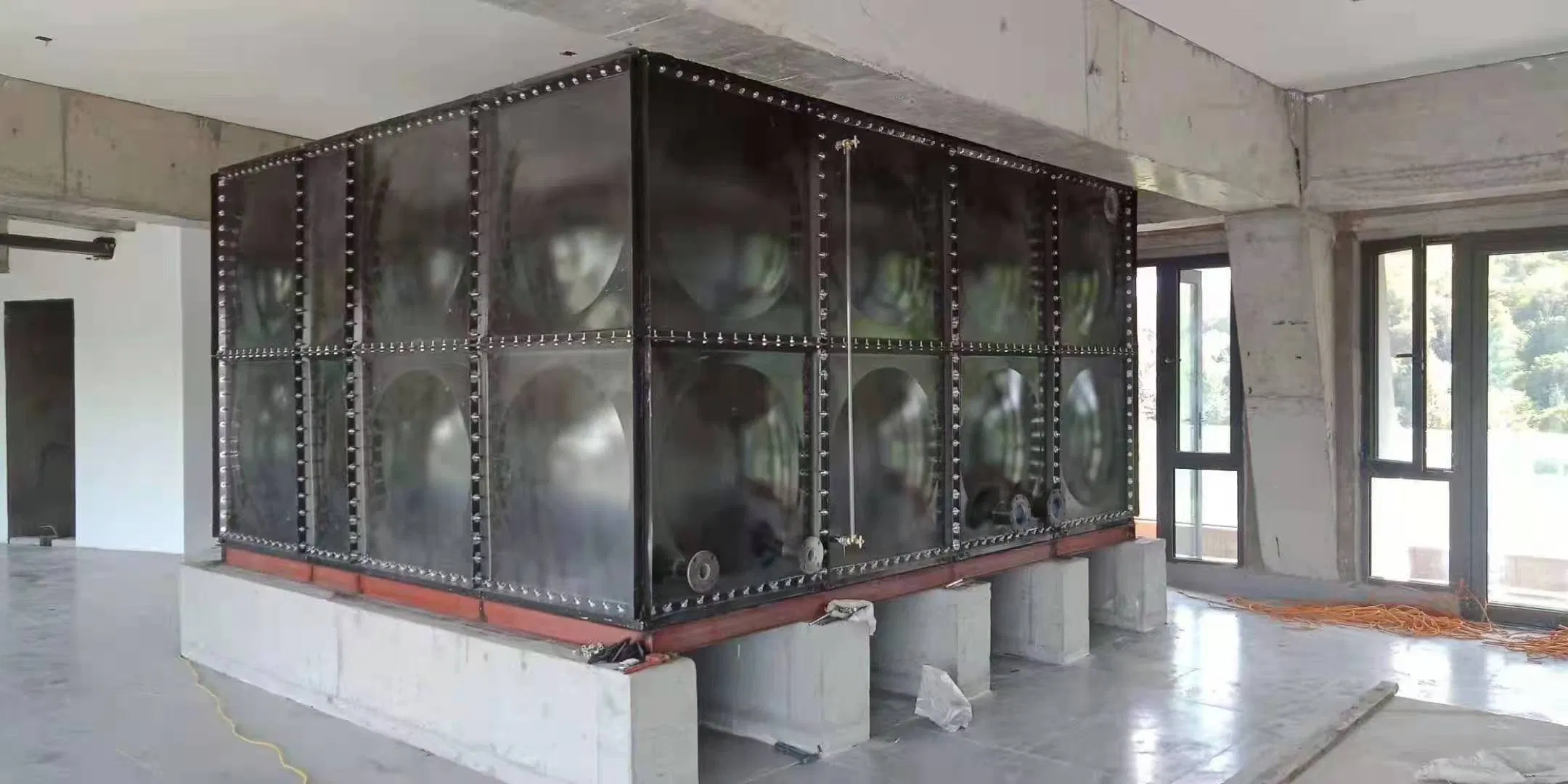Rust-Resistant Lightweight Eco-Friendly Enamel Steel Water Tank for Industrial Wastewater