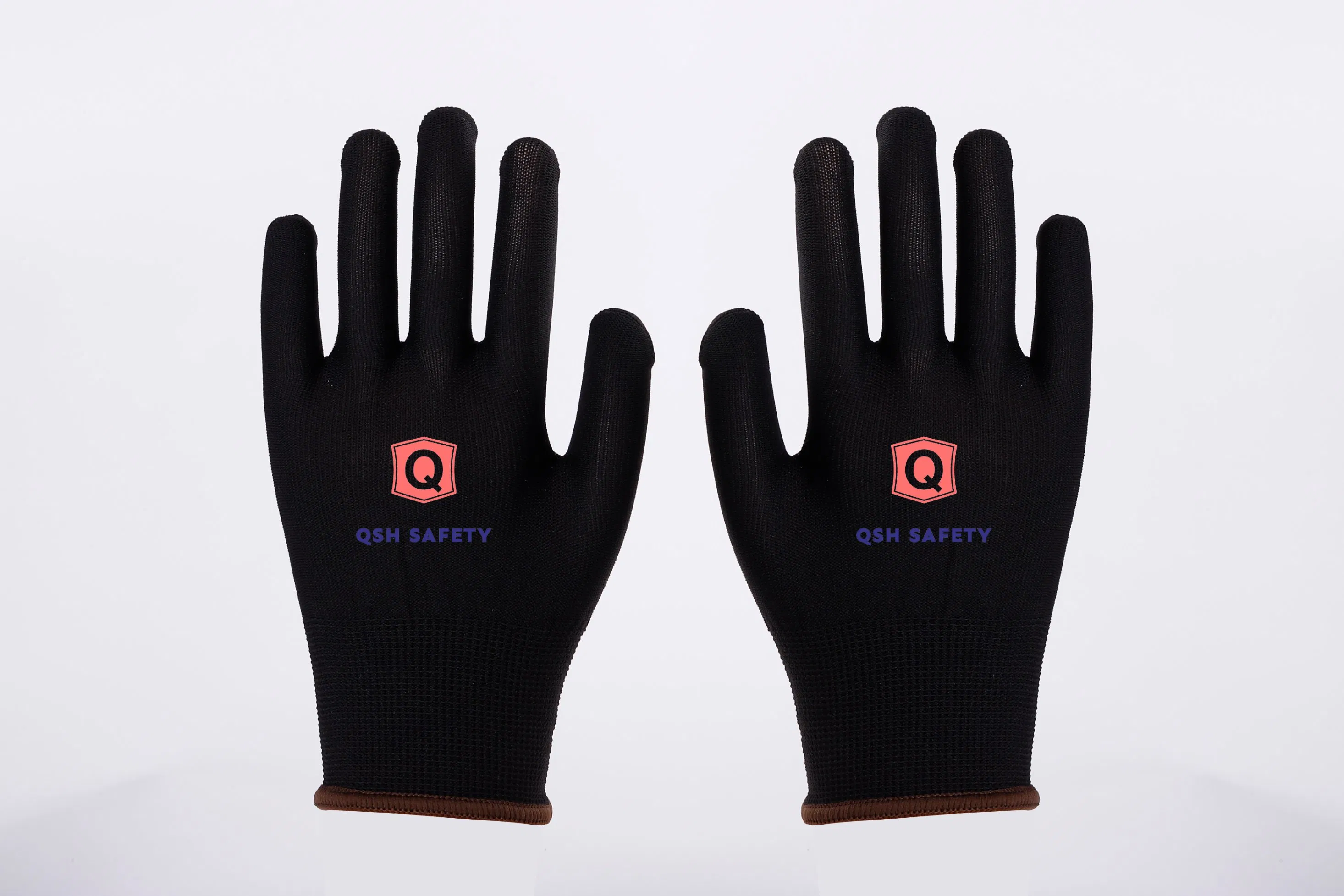 Black Polyester Lining Work Glove Safety Glove