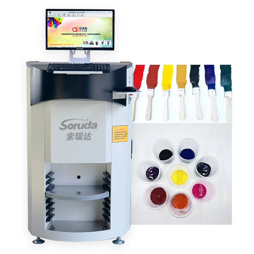 Automated Paint Tinting Dispenser with 18 Color Paste Barrels