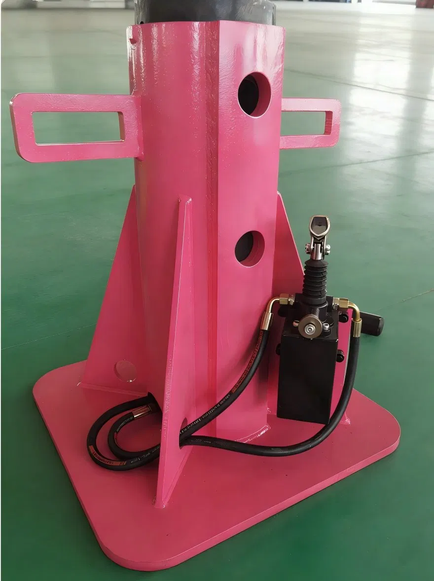 Gato hidráulico de doble cilindro para levantar 25t 50t 100t 200t con soporte de altura ajustable