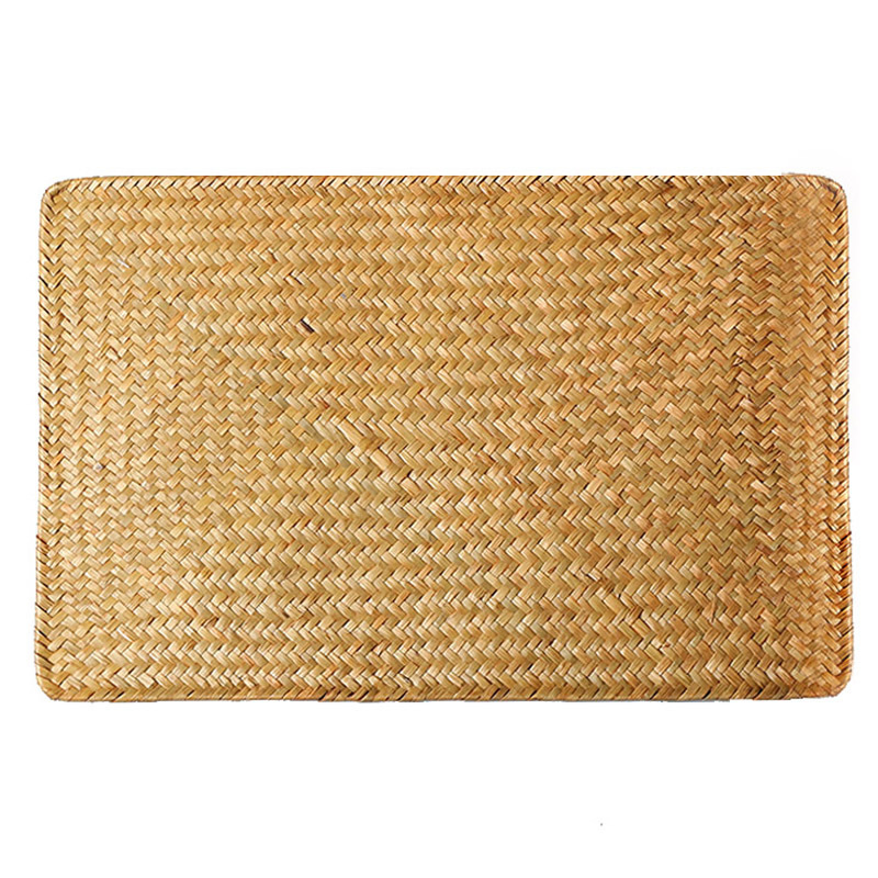 Natural Woven Placemat Coaster for Tea Table Heat Insulation