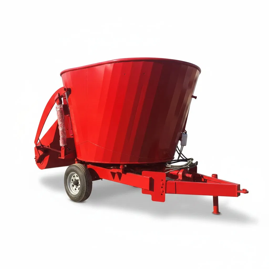 Mezclador vertical de alimentación TMR accionado por TDF del tractor máquina mezcladora de ensilaje vagón mezclador de alimentación para ganado