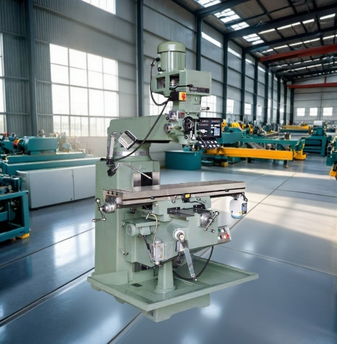 M5 Vertikalfräsmaschine mit Revolverkopf für Metall, Spindel aus Taiwan