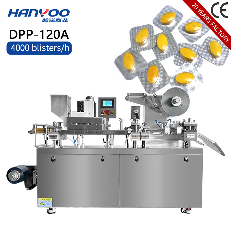 Automatic Flat Type Medical Pill Tablet Capsule Packing Blister Machine