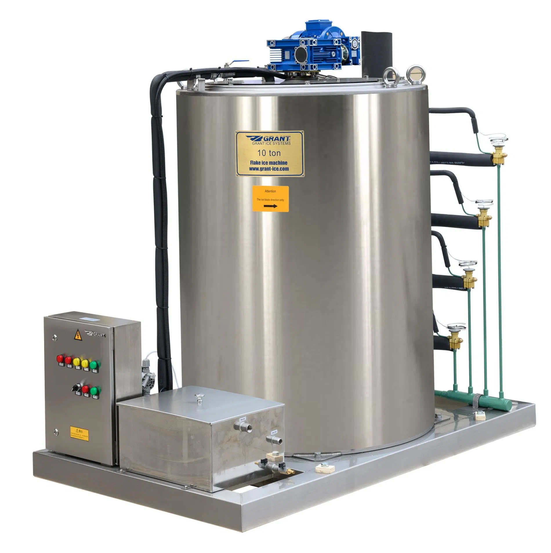 Grant Stainless Steel Ice Generator Air Cooled Flake Ice Maker Flake Ice Machine 5-20ton