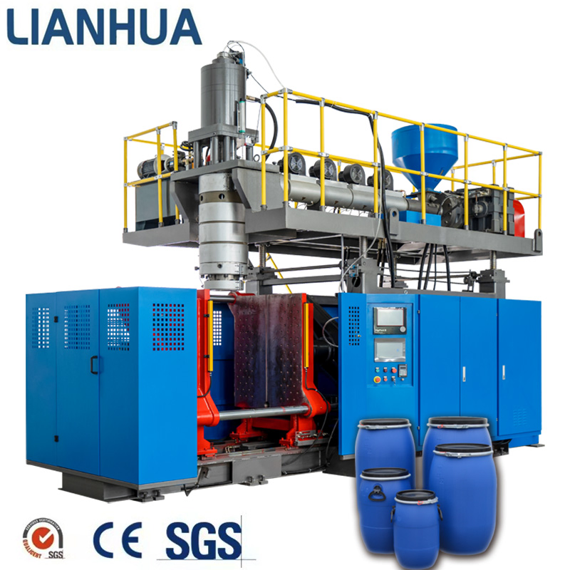 HDPE Single Double Ring Blue Drum Accumulator Blow Molding Machine