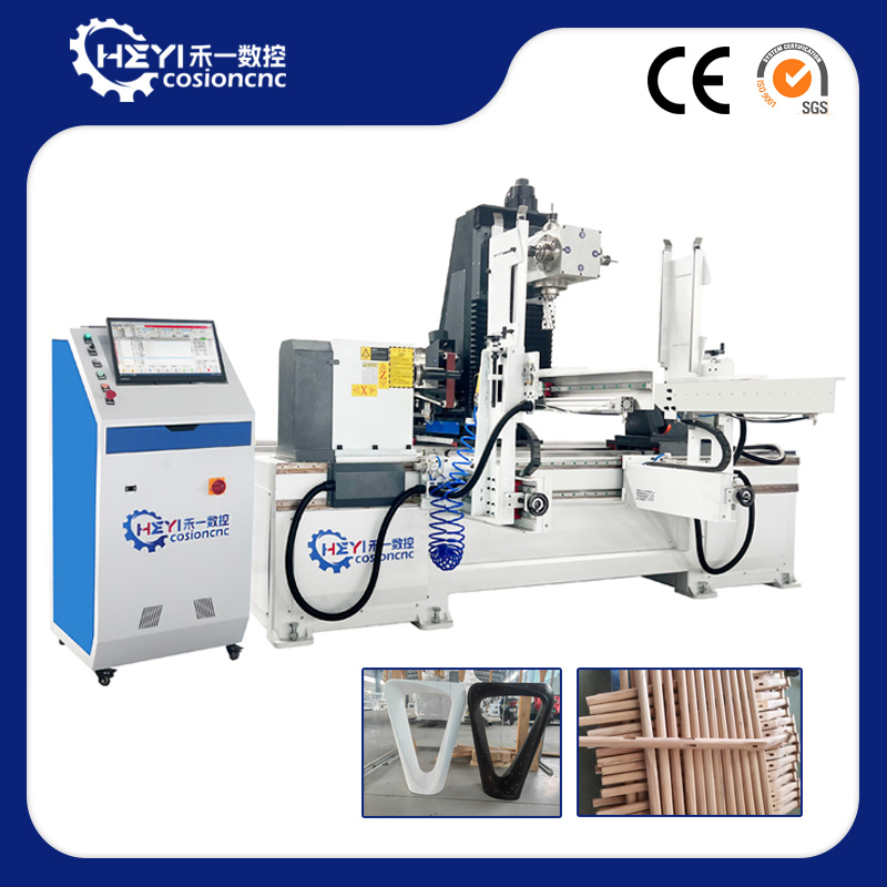 5-Axis Turning and Milling CNC Woodworking Lathe