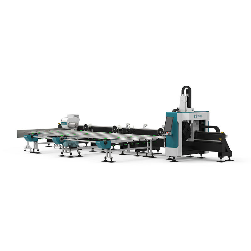 Faserlaser-Schneidemaschine für Metallrohre Stahlrohre Industrielle Rohrschneidemaschine Rundrohr Vierkantrohr Rechteckrohr Faserlaser-Schneidemaschine