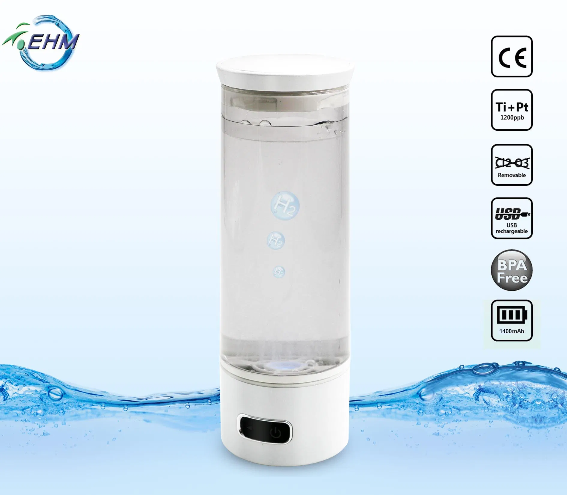 Guangzhou Factory Hydrogen Full Cell From Ehm Hot Sale Goods with High Ppb Hydrogen Water Maker