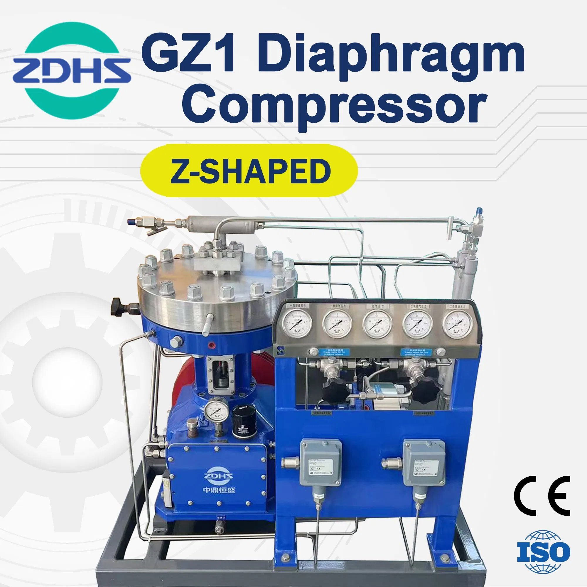 Zero-Leakage High Purity Helium Diaphragm Compressor to 330 Bar