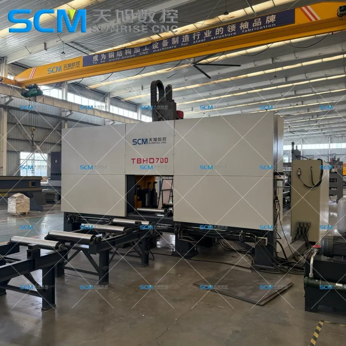 CNC Drilling Processing Line for Pipe Steel Structure Tube Plate H Beam Profiles Drilling Milling Machine