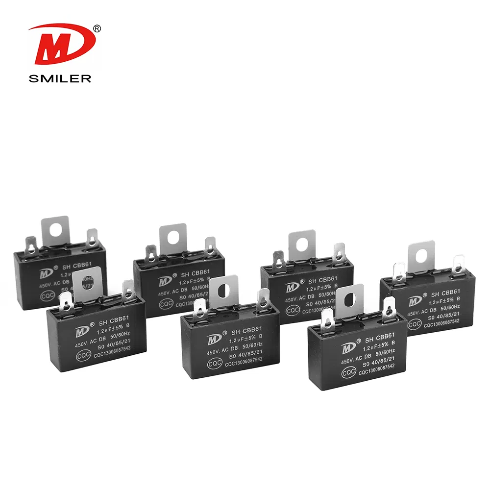 CBB61 AC Starting Ceiling Fan Capacitor 0.1UF~35UF Motor Capacitor