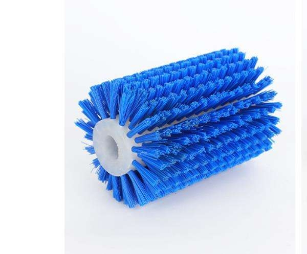 Rouleau brosse à tube en nylon bleu industriel avec noyau en plastique