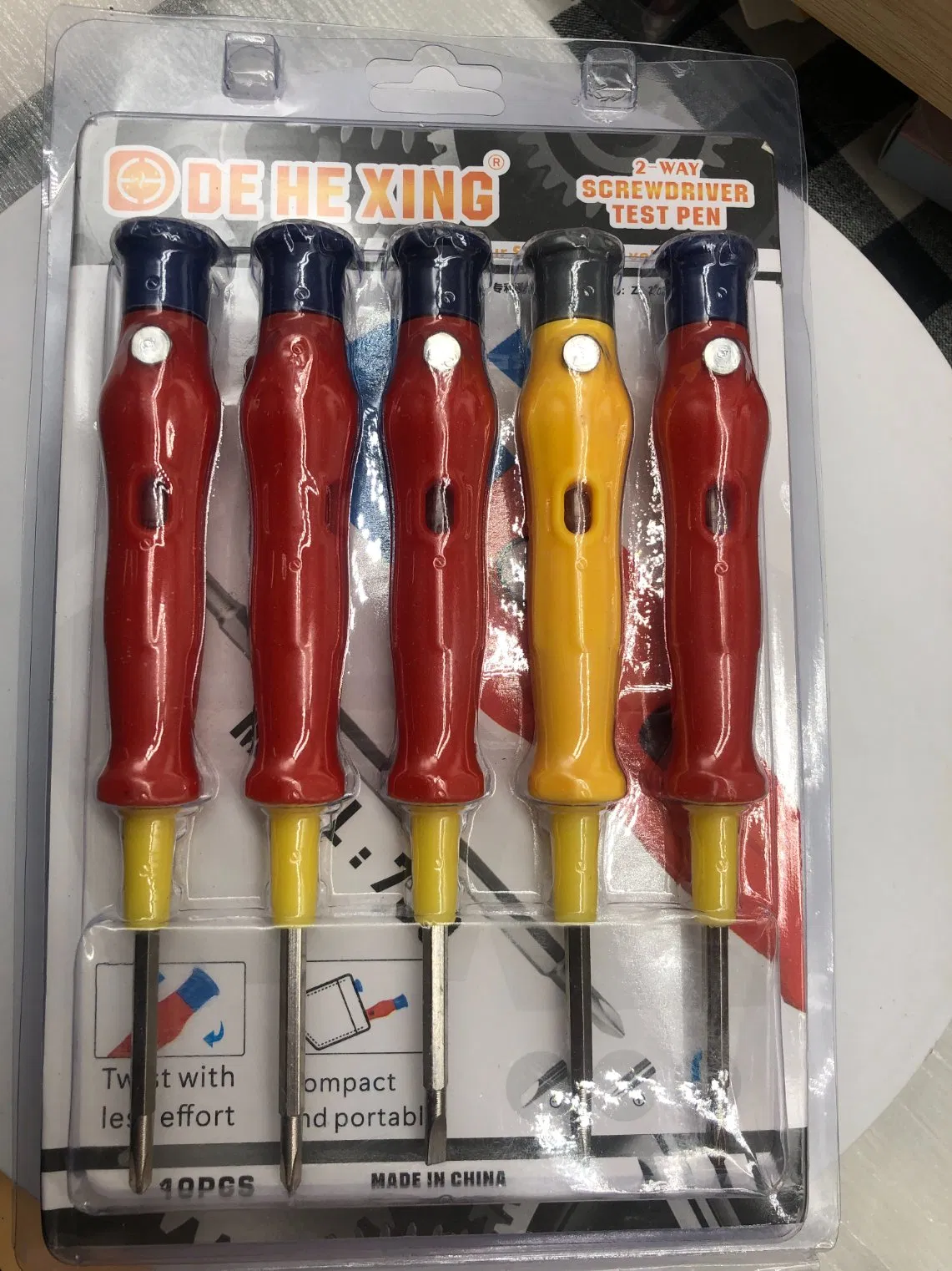Doppelkopf-Elektrischer Prüfstift für AC/DC-Schaltungsprüfung