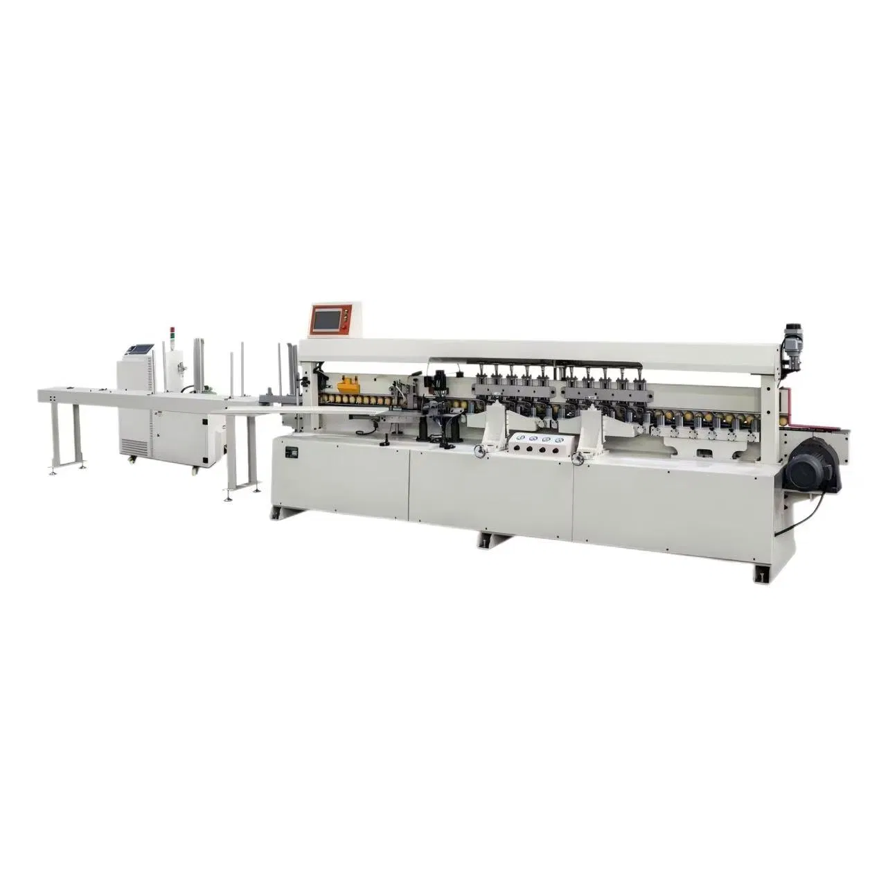Woodworking Wood Door Casing L-Shape Edge Banding Machine for Door Frame Profile