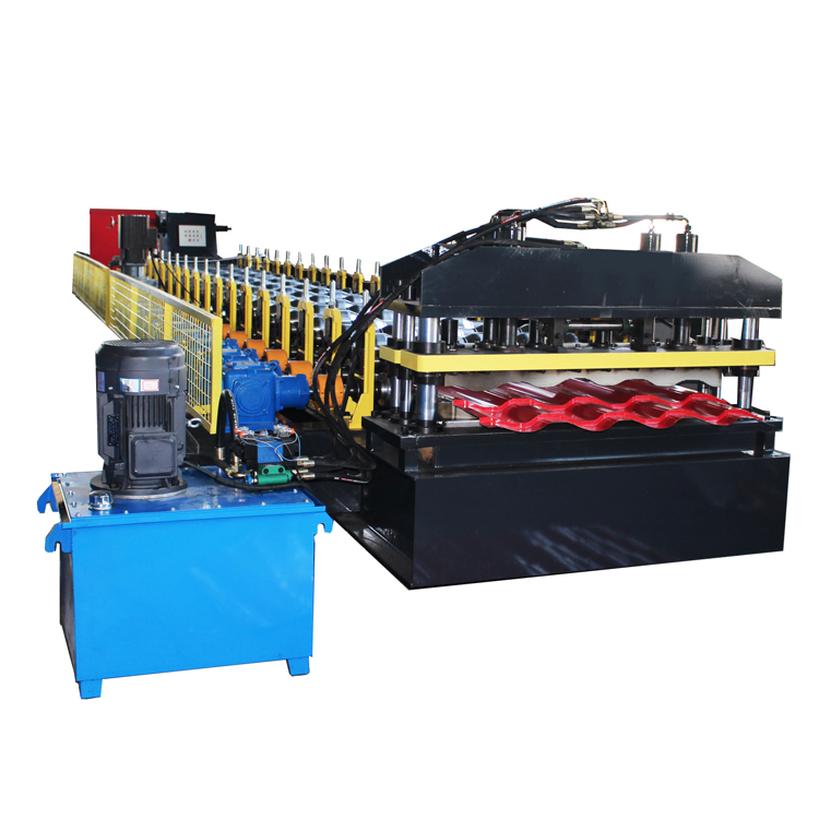 Automatic Galvanized Glazed Cold Zinc Roofing Sheet Metal Tile Making Roll Forming Machine