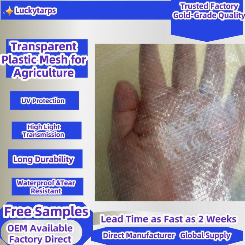 Transparent Plastic Mesh for Agriculture – UV Protection, High Light Transmission