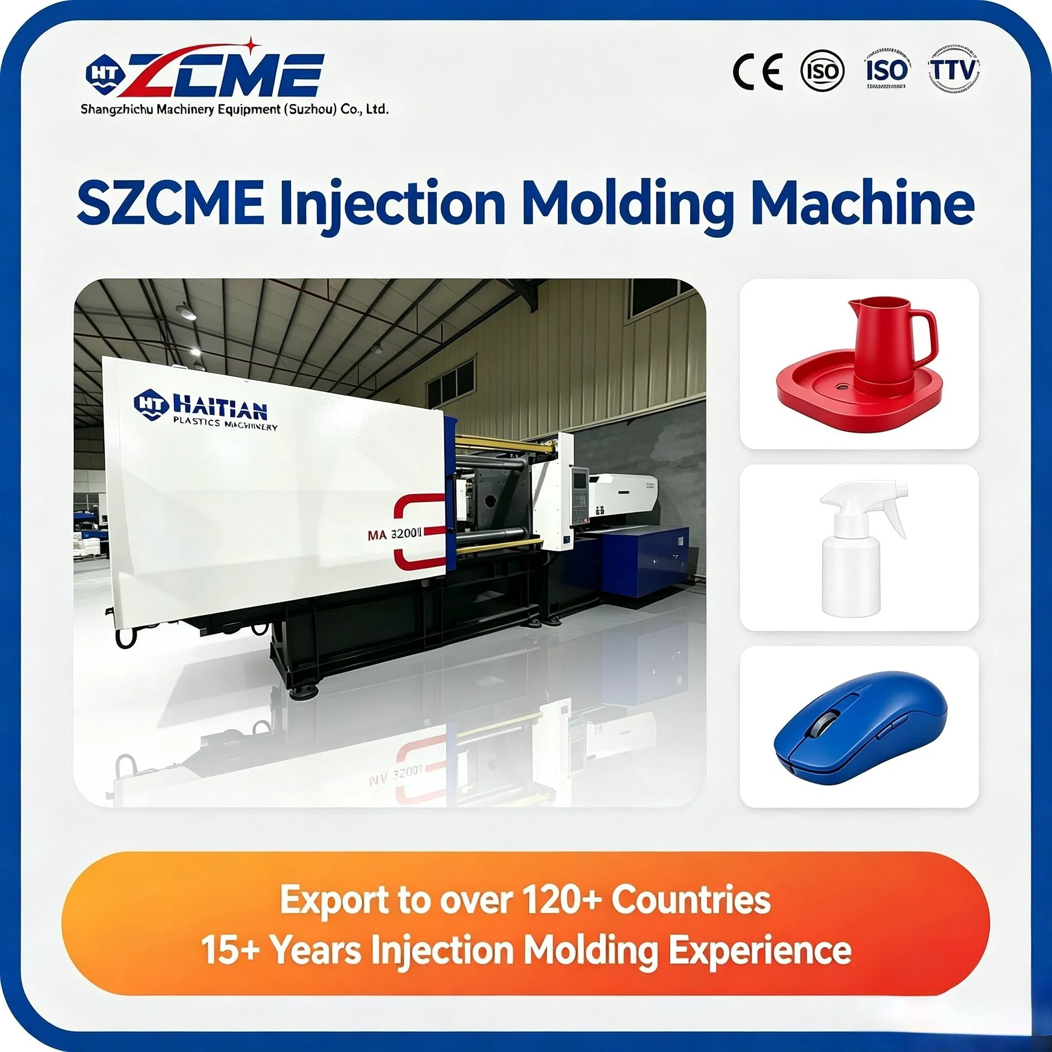 Machine de moulage par injection Haitian Maiii 320t avec contrôle stable et régulation de température PID