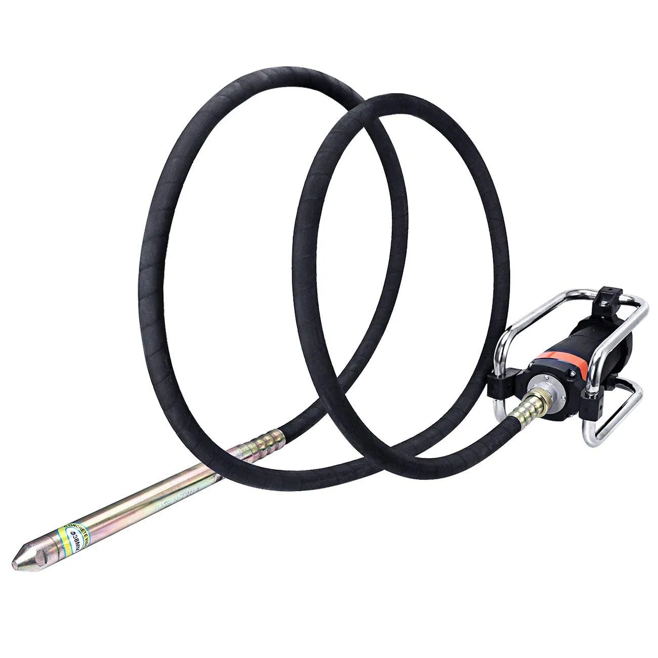Vibratore Elettrico per Calcestruzzo ad Alta Frequenza 110V con Albero, Velocità 16000 giri/min, Motore Vibrante Elettrico a Poker