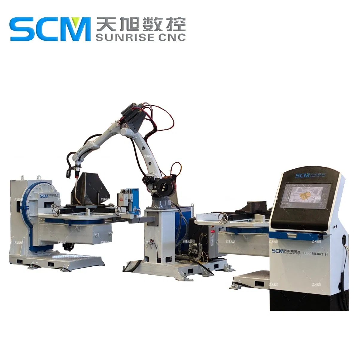 Steel Structure Robotic Welding Industrial Welding Robot with Positioner