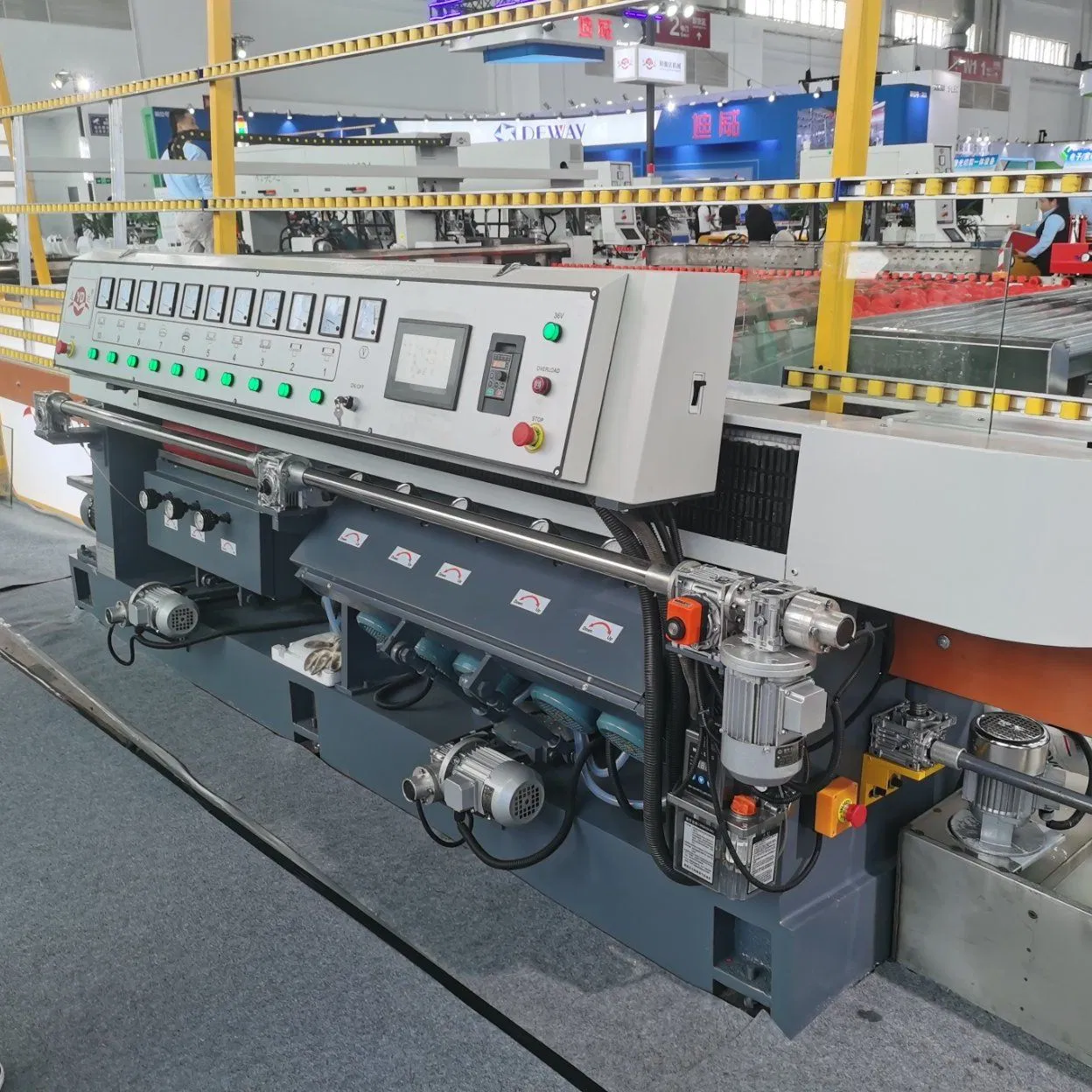 Vertical Glass Rectilinear Edge Grinding Machine with Multi Angle Function