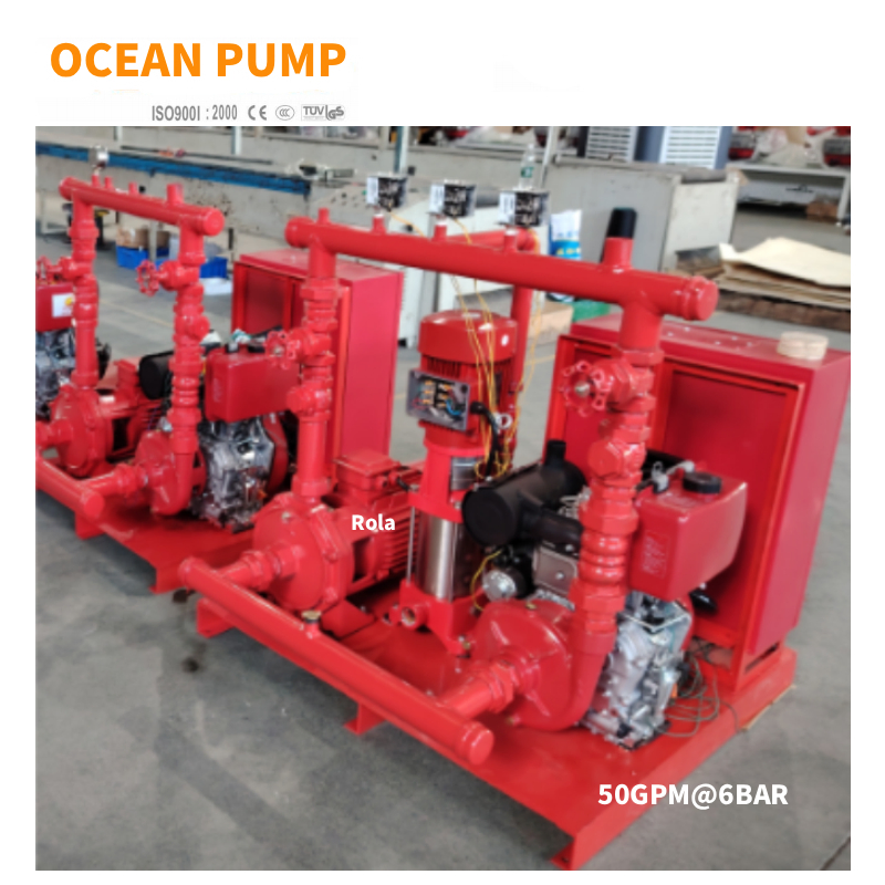 50GPM 6Bar Feuerlöschpumpensatz für Wassersystem