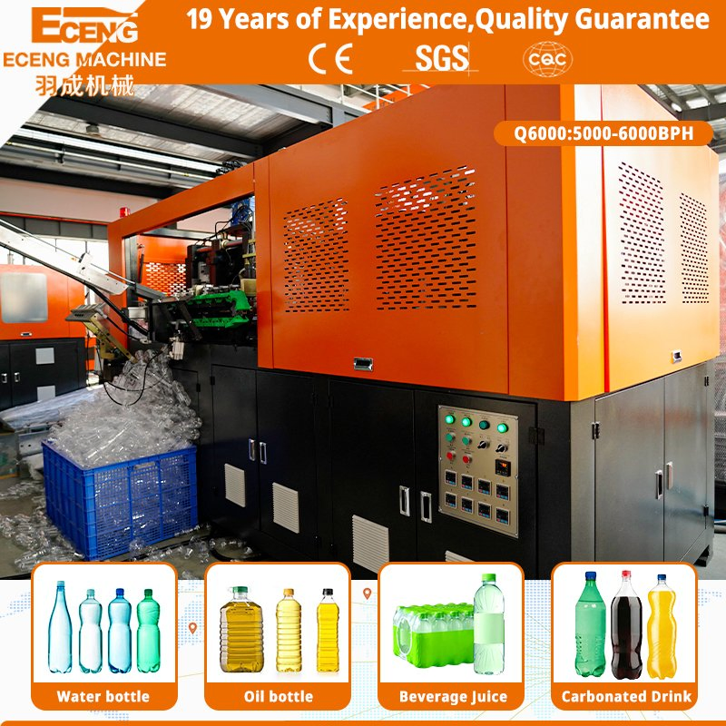 Automatic Pet Blow Moulding Machine 4 Cavity 6000bph CE Certification Stable Output for 100ml to 2L Liquid Bottle Production Automatic Pet Bottle Blower Machine