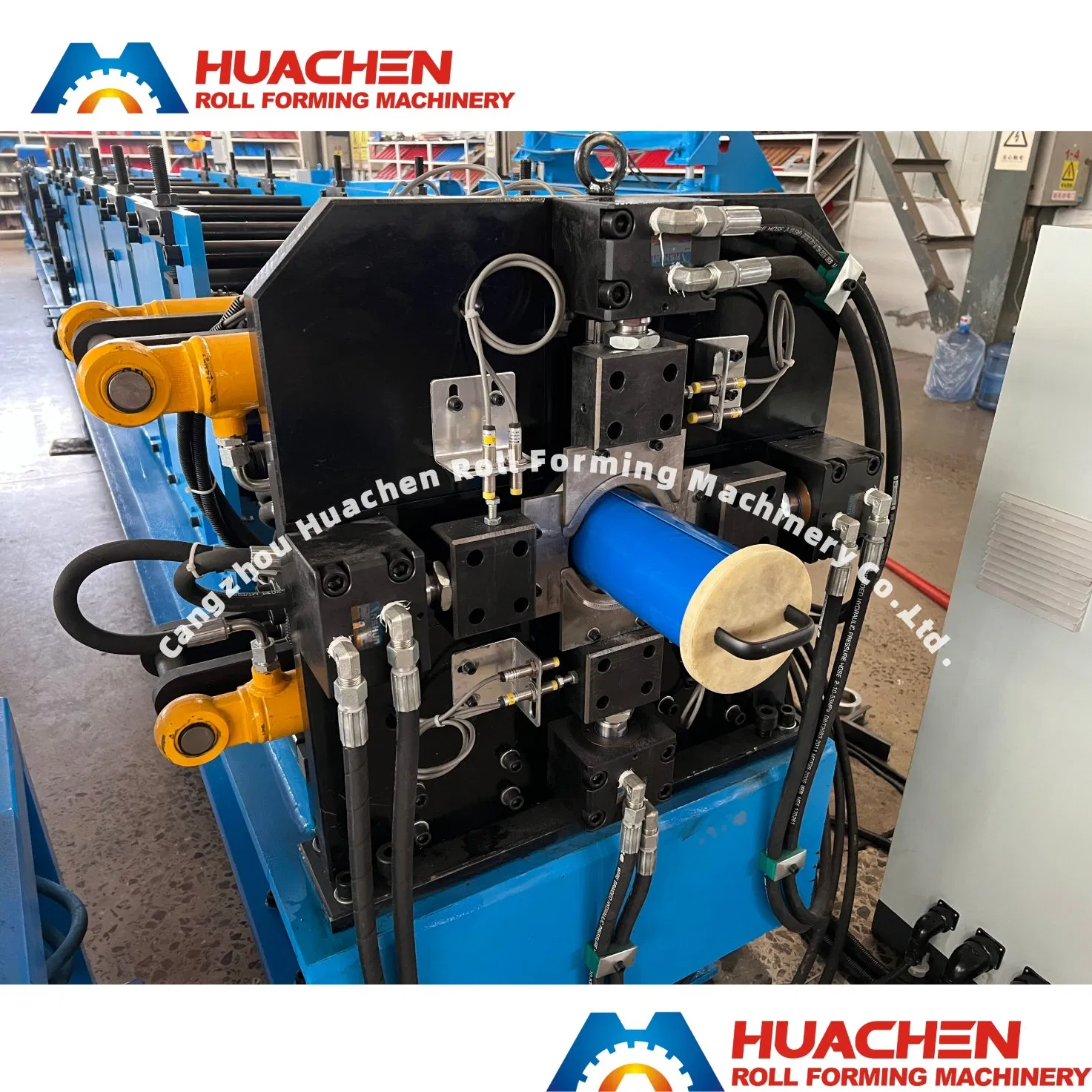 100mm Round Downspout Roll Forming Machine with End Shrink and Flare Device