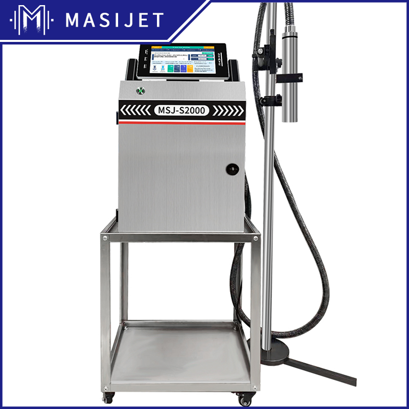 Industrial Cij Continuous Inkjet Printer Date Printing Barcode Batch Coding Machine for Food Beverage Chemical Industry
