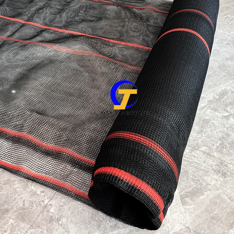 شبكة حطام أمان من HDPE محبوك مقاومة للحريق مقاس 4 × 150 قدم شبكة حطام عمودية شبكة حاجزة للحطام للسقالات