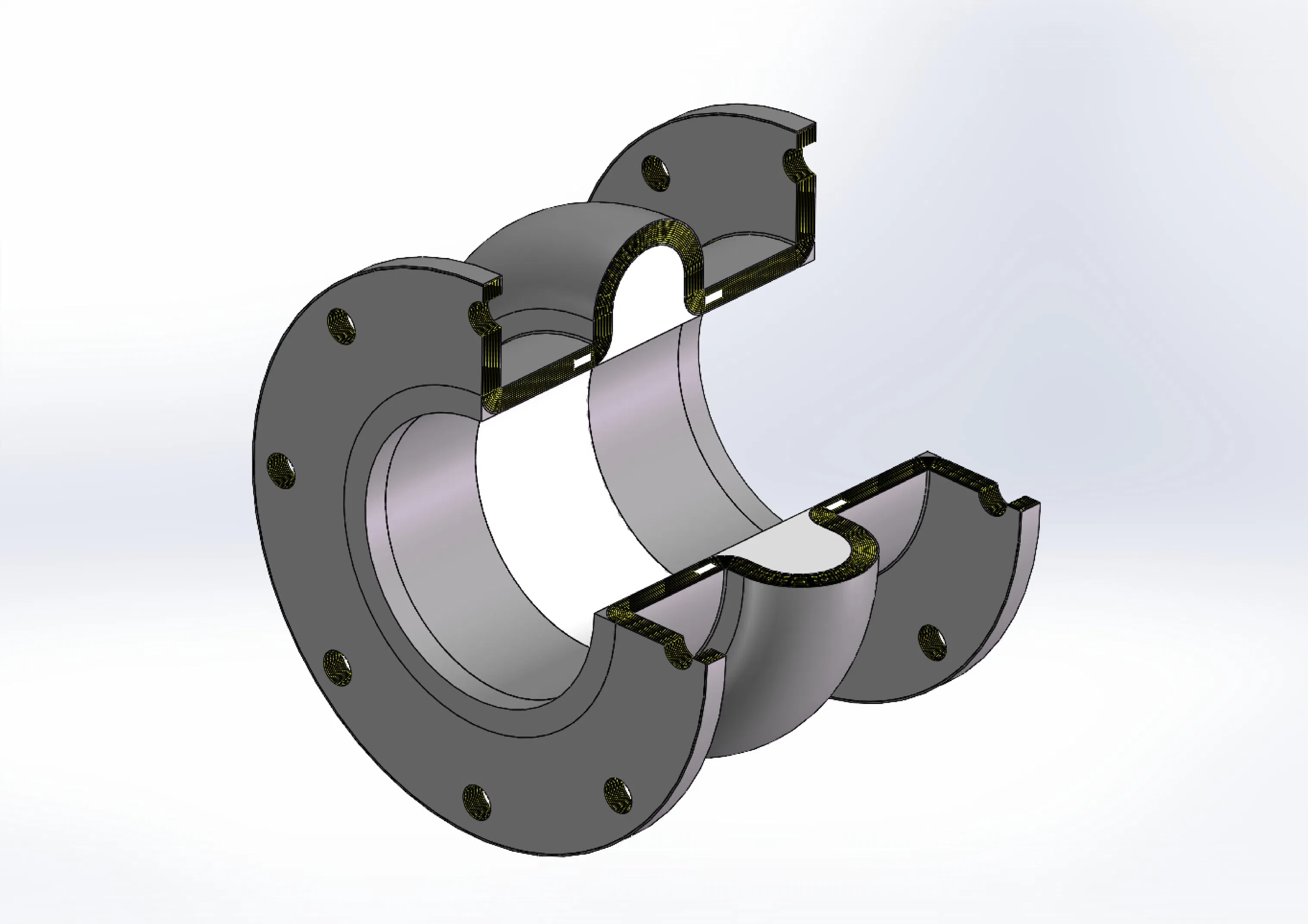 Single-Arch Expansion Joint with Filled Arch.