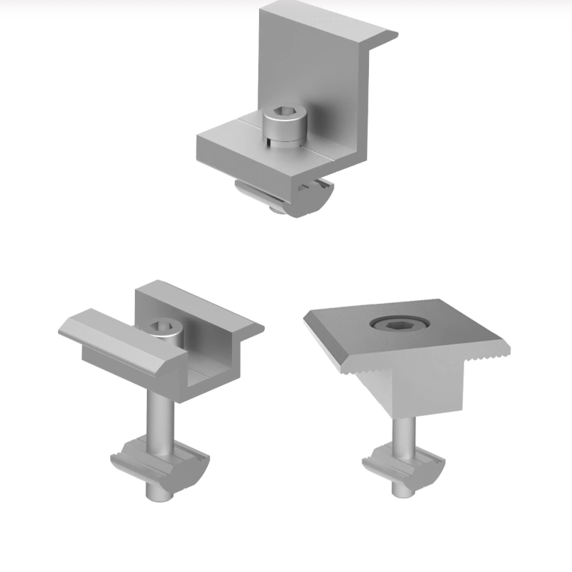 MID Clamp and End Clamp for Solar Mounting Systems Solar Panel Clamps