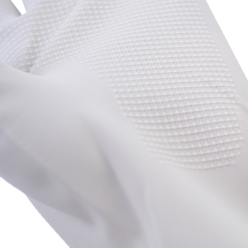 Gants de nettoyage en nitrile blanc, gants de vaisselle à manchette longue, robustes, réutilisables, taille moyenne, pour la cuisine, la salle de bain, le jardinage, le travail, les soins des animaux