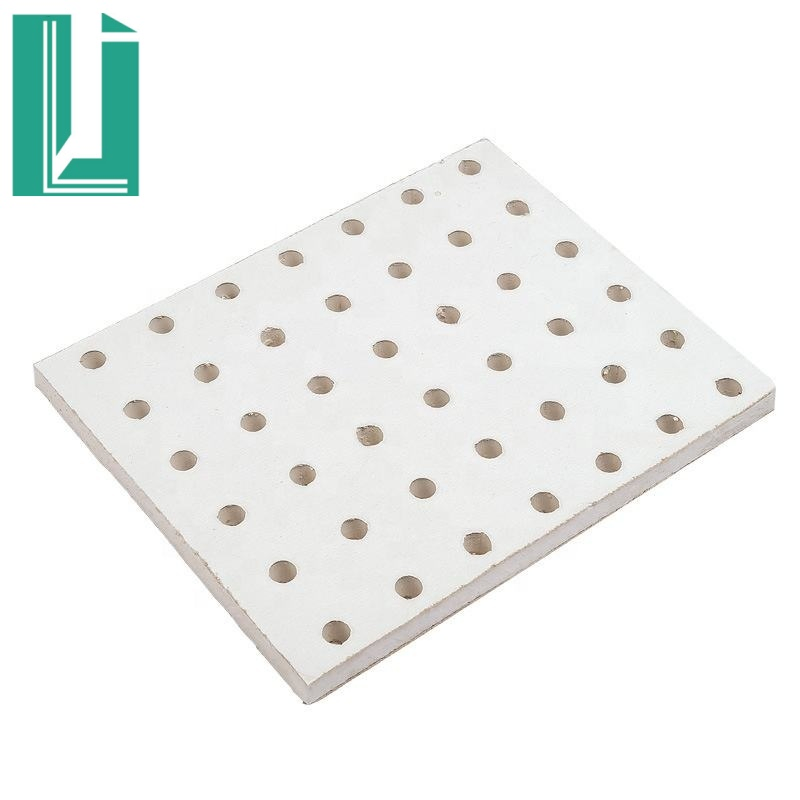 2400*1200mm Perforated Gypsum Board Acoustic Plasterboard Drywall Building Material