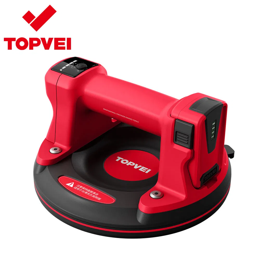Topvel Fa803 Electric Vacuum Glass Lifter Heavy Duty Suction Cup for Glass Tile Marble Electric Vacuum Suction Cup