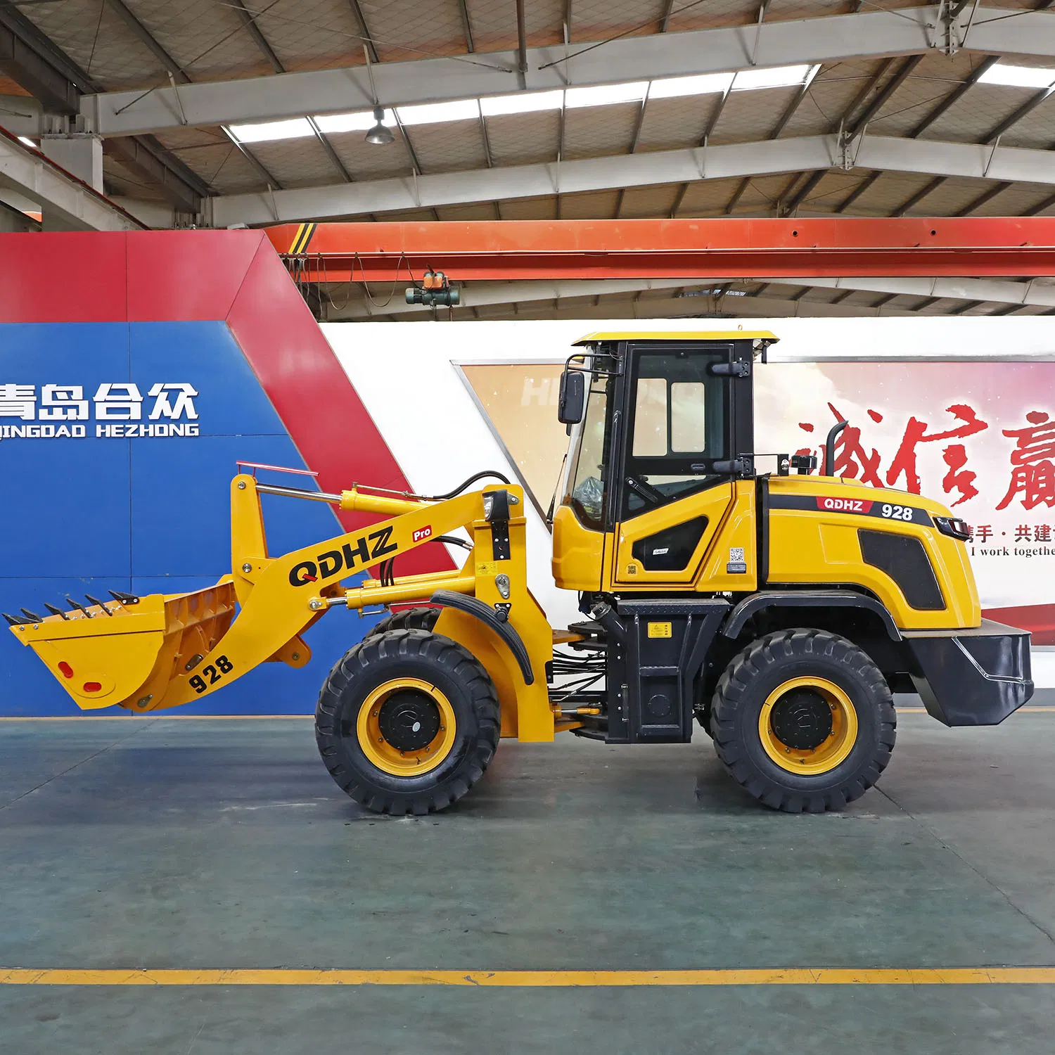 Qdhz Brand 1.6 Ton Agricultural Mini Wheel Loader