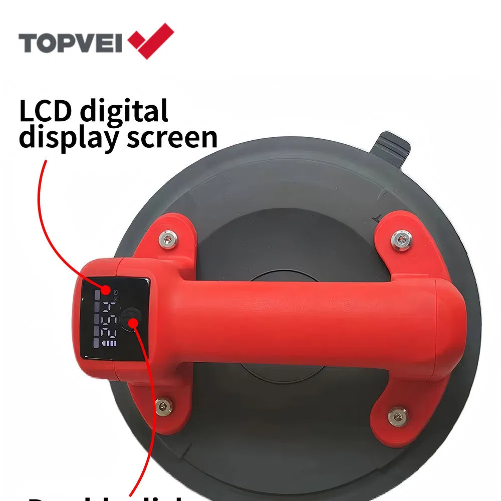 Topvei Fa901 Electric Vacuum Suction Cup for Lifting Tile Marble and Ceramic Automatic Pressure Suction Cup Lifter