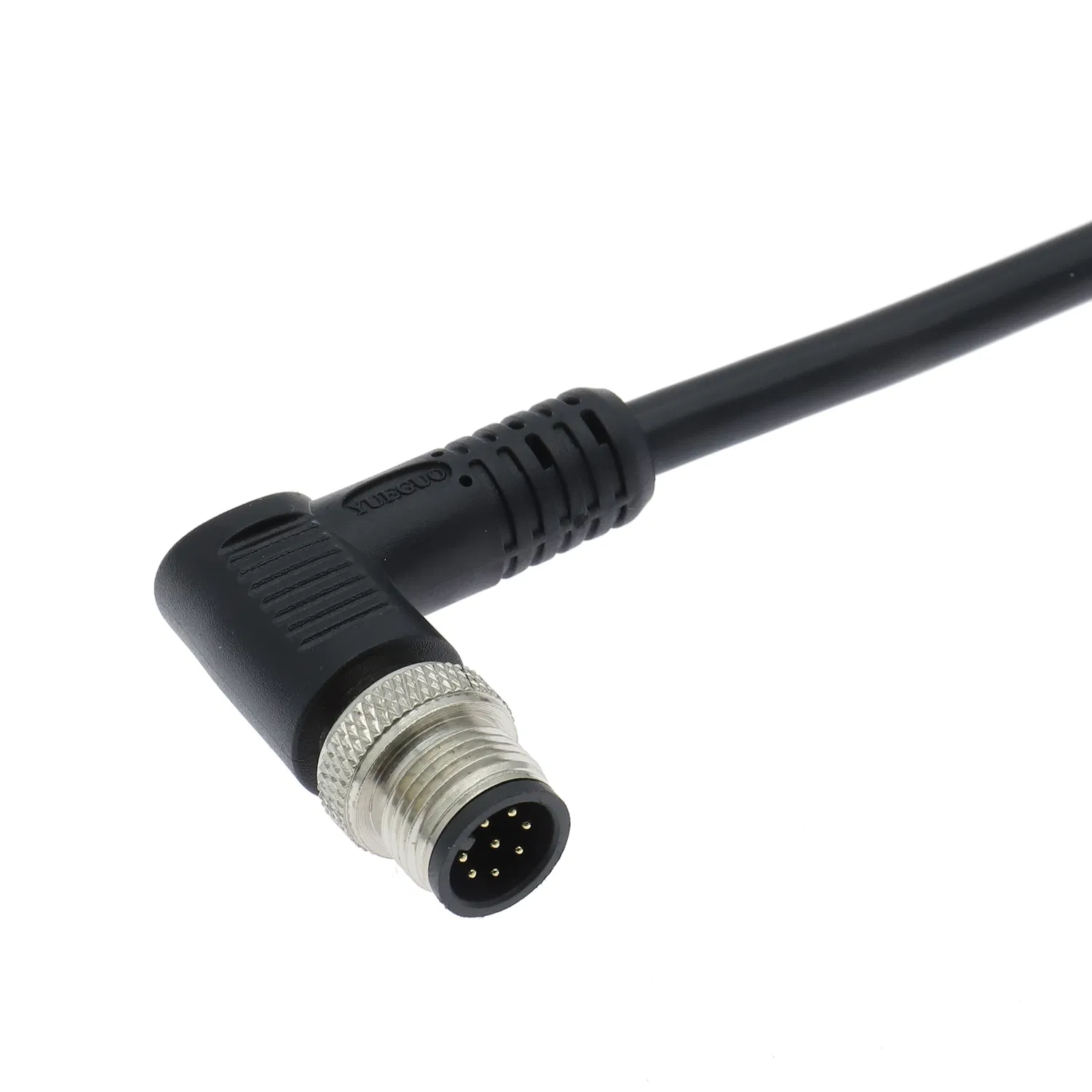 M12 8-Core Sensor Plug Industrial Connector Elbow Cable M12 Connector