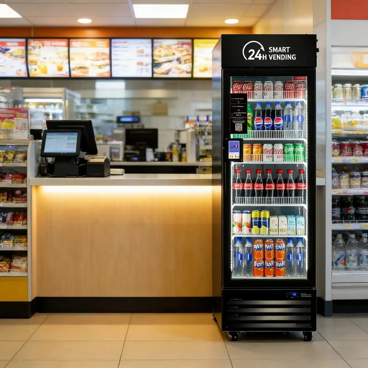 Unmanned AI Automatic Retail Vending Machine Business Grade