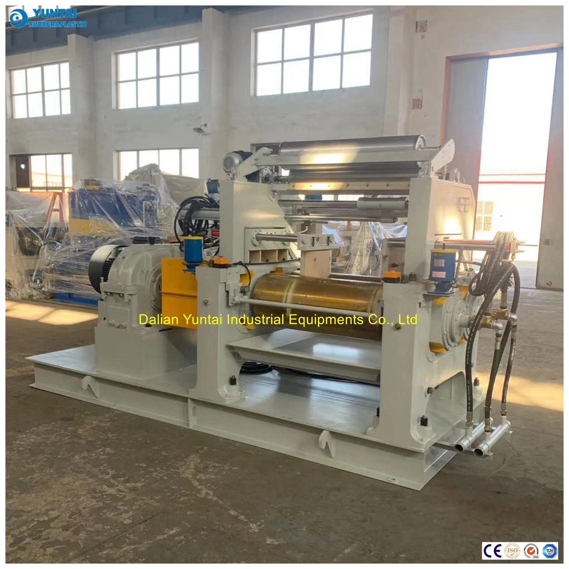 16"x42" Rubber Mixing Mill with Electrical Nip Adjustment System