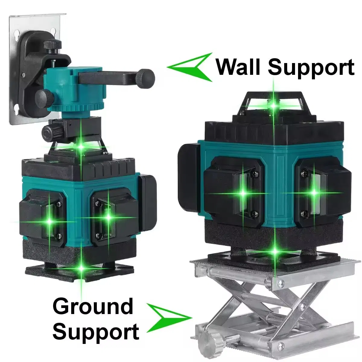 Niveau laser industriel 4D 16 lignes 360 degrés auto-nivelant rotatif