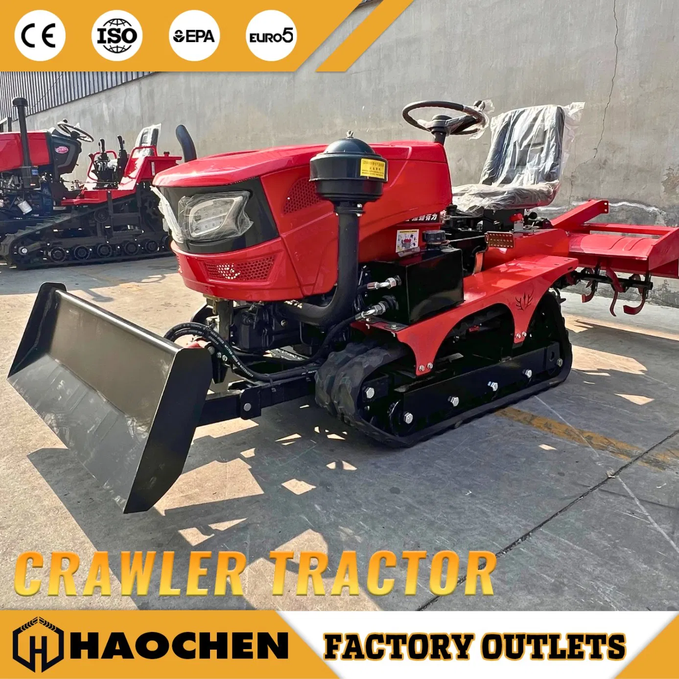 Mini Power Rotary Tiller Machine Farm Tractor for Garden and Indoor Work