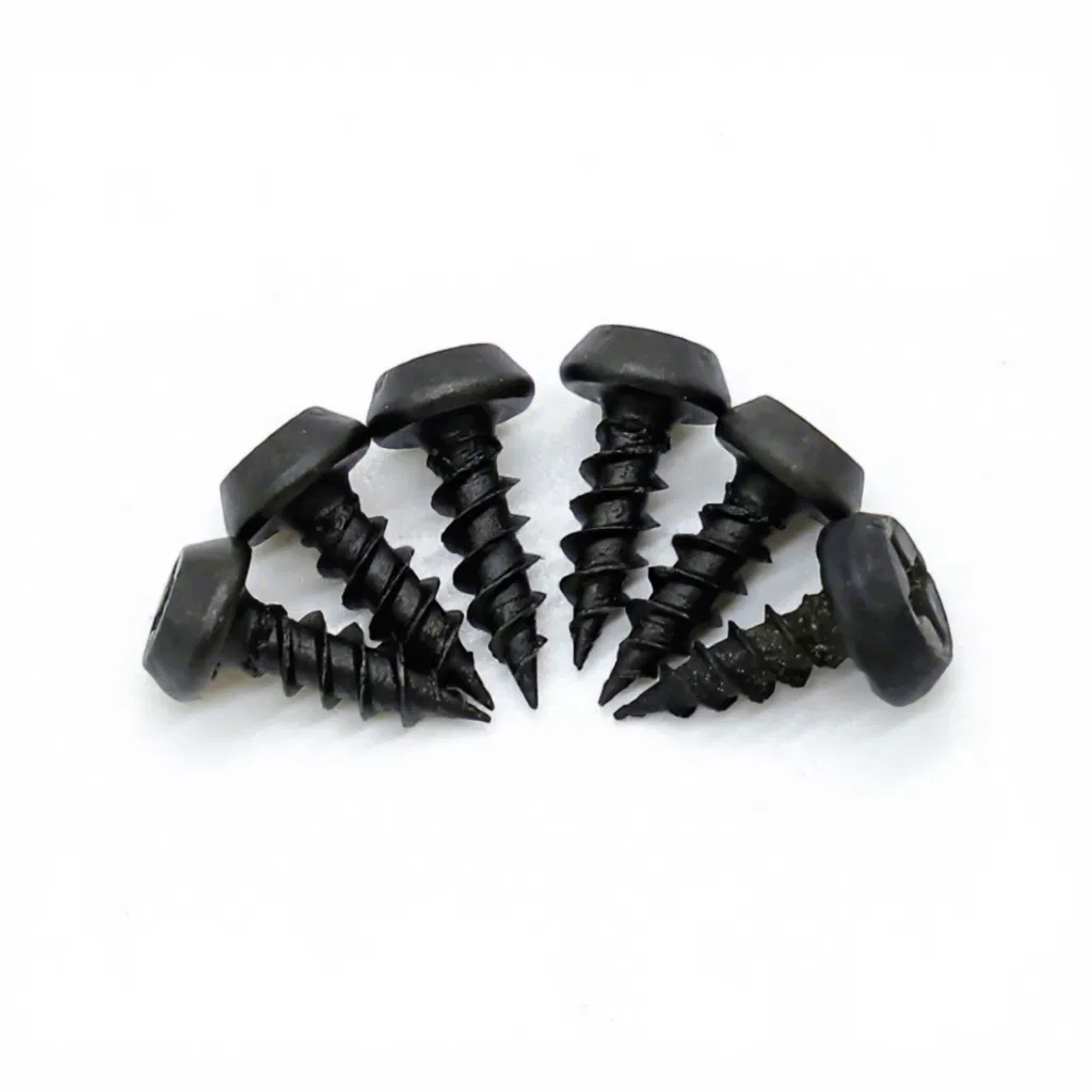 Fosfato negro o zincado #7 X 7/16 tornillo autoperforante de cabeza de encuadre plana